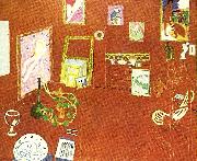 Henri Matisse den roda ateljen painting